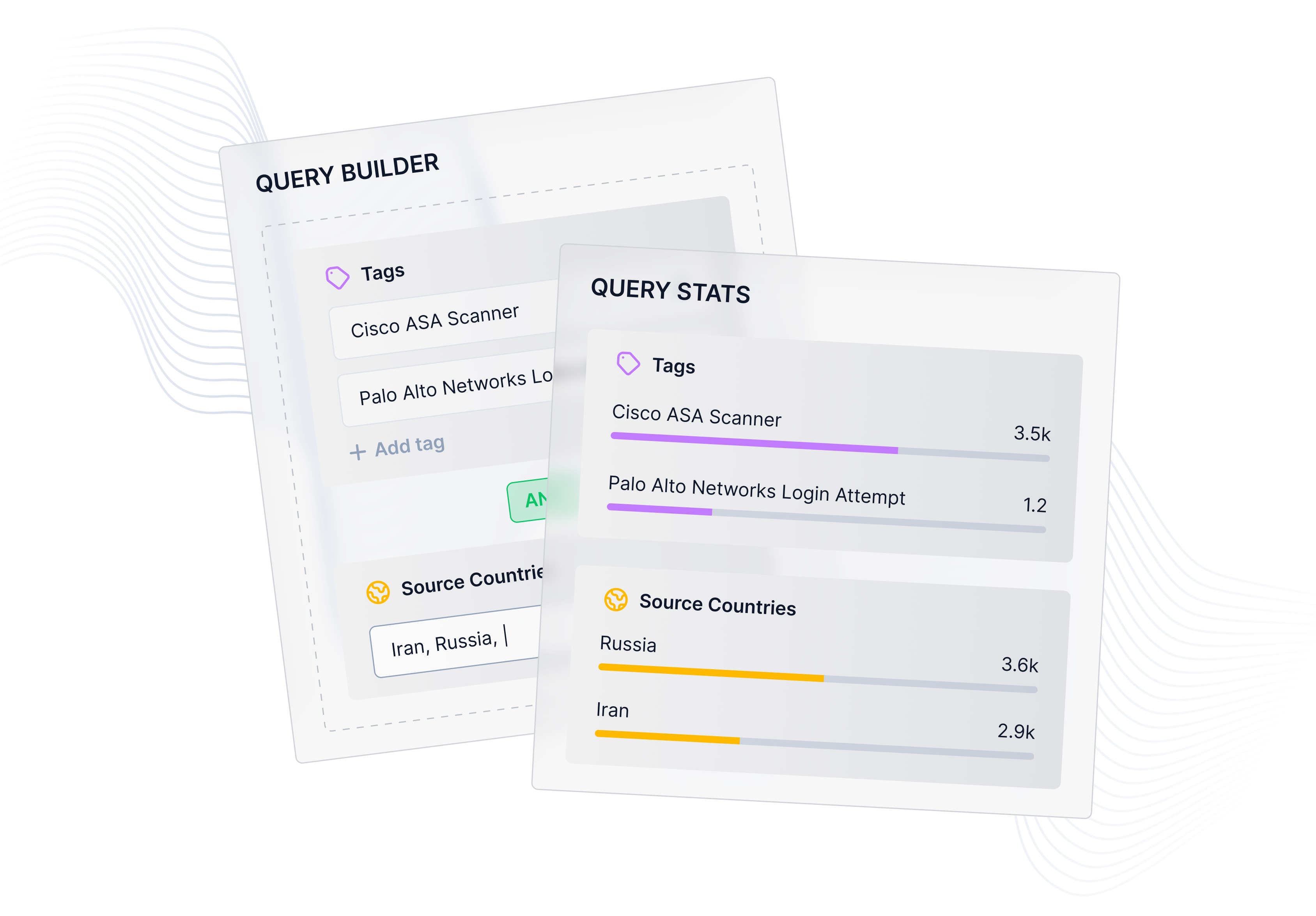 Query Builder and Query Stats interface